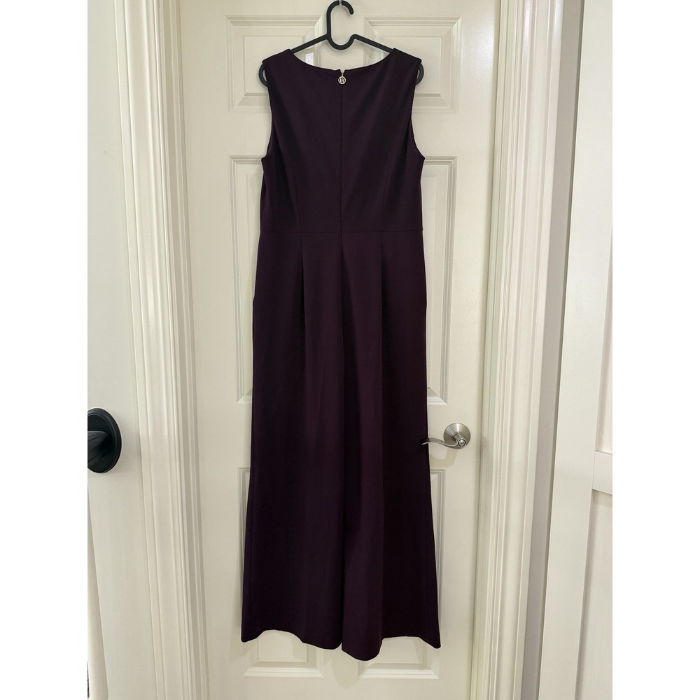 tommy hilfiger women purple jumpsuit size 12 - Picture 2 of 9
